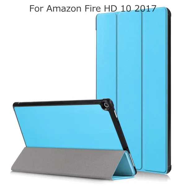 Чехол для Amazon Fire HD 10 из искусственной кожи тонкий смарт-будильник сон складной планшет чехол для Amazon Fire HD 10() 10,1 - Цвет: C