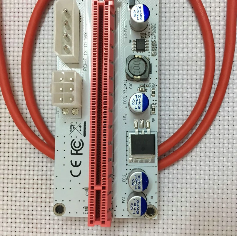 1 шт. высокое качество VER008S удлинитель USB 3 0 конвертер SATA PCI Express E 1X to16X Riser Card 60 см для
