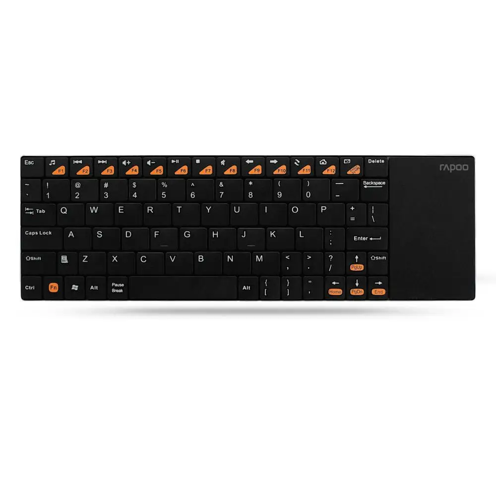 

New Rapoo E2700 2.4GHz Mini 5.6mm Ultra-thin Wireless Keyboard Multimedia Portable Touchpad Keyboard For PC