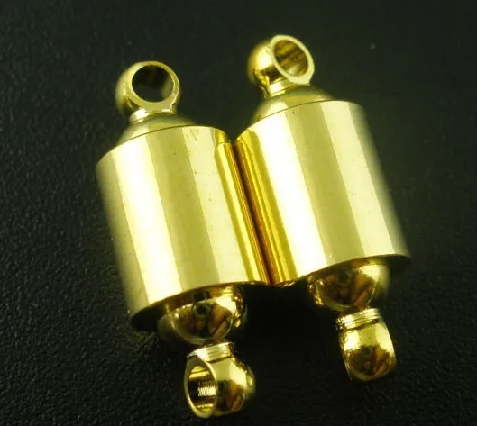 

Free Shipping!50ps Gold Plated Barrel Magnetic Clasps 22x8mm