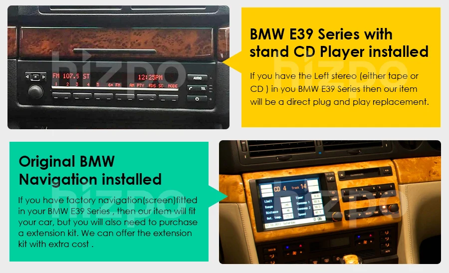 Excellent Crazy Promotion Single 1 Din 7 Inch Car DVD Player for BMW E39 5 Series/M5 1997-2003 Wifi 3G Bluetooth DVR RDS USB Canbus 5