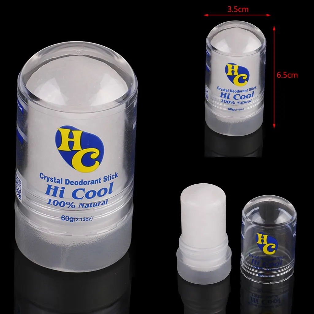 

2019 Hot Alum Stick Natural Food-grade Crystal Deodorant Alum Stick Body Odor Remover Antiperspirant for Men Women