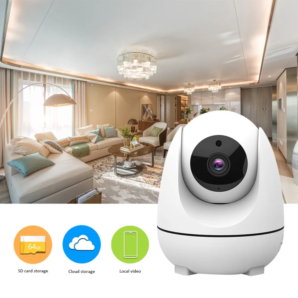 

1080P HD Wireless Wifi IP Camera 3.6mm Lens Infrared Night Vision Motion Detection Surveillance Camera Support TF Card