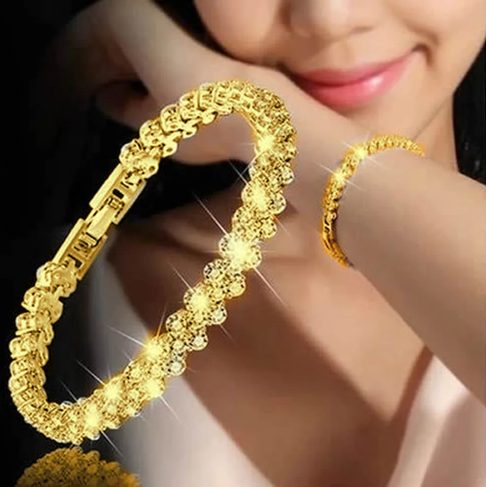 

Fashion Roman Style Crystal Bracelets Gifts For Woman 925 Sterling Silver On Mother's Day