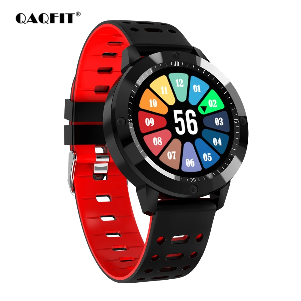 

QAQFIT CF58 Smart Watch IP67 waterproof Tempered glass Activity Fitness tracker Heart rate monitor Sports Men women smartwatch