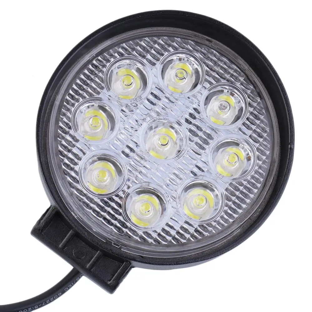 27W 12V LED Work Light 60 Degree High Power Offroad Light Round Off Road LED Work Lamp Flood Lamp For Boating Hunting Top 27W 12V LED Work Light 60 Degree High Power Offroad Light Round Off Road LED Work Lamp Flood Lamp For Boating Hunting Top