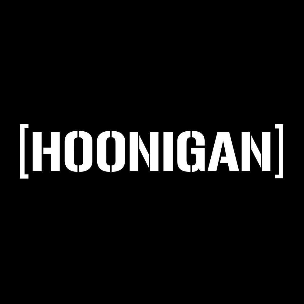 Наклейки и наклейки на автомобиль Hoonigan, наклейки на бампер для автомобиля, наклейки на бампер для автомобиля, наклейки на дверь, на окно, виниловые наклейки для автомобиля - Название цвета: white