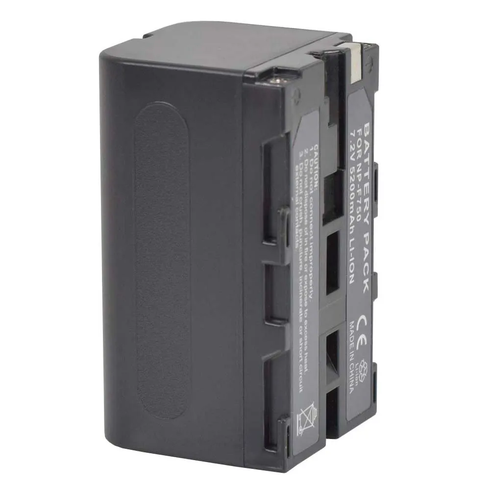 Billige 5200 mah Akku NP F750 Akku NP F750 mit Ladegerät für YONGNUO Aputure LED YN300 III YN600 AL H198 YN900