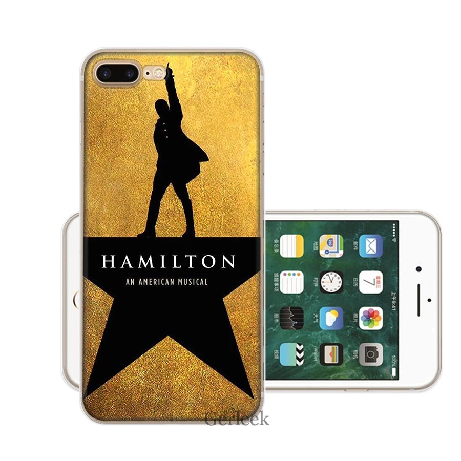 Hamilton музыкальная лирика Телефон чехол для iPhone 7 8 6 6S 5 5S SE iPhone 11 Pro XR X XS максимальный чехол - Цвет: 8