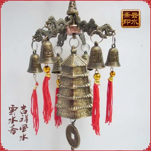China light tower wind bell tower with six bells Meshach Wangcai angle most powerful bells
