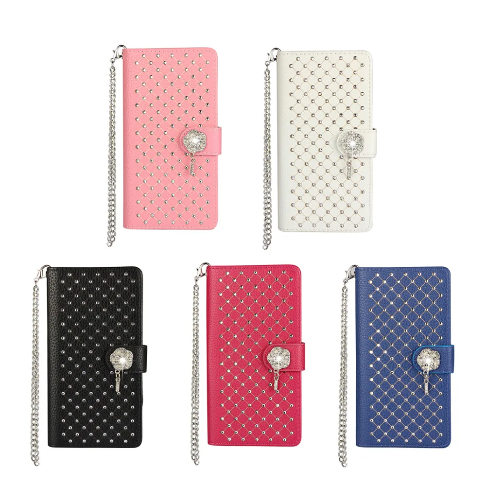 

A510 Phone Cover - Leather Diamond Flip Case for Samsung Galaxy A5 2016 Flip Cover Rhinestone Capa Card Slot Wallet Case