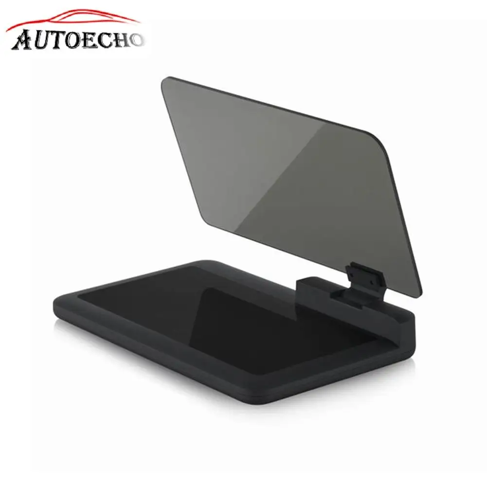 

H6 Car Head Up Display ABS Smartphone Projector Holder Car GPS Navigator Mount Stand Phone Black Non-slip Fold Mat HUD