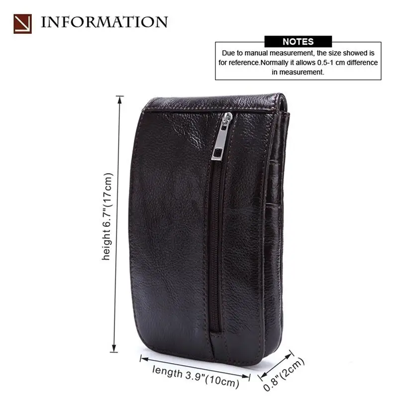 Banabanma мужской поясной кошелек Портативный ретро кожаный мобильный телефон сумка через ремень бизнес передний карман мужская сумка ZK30