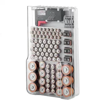 

18650 Power Button Battery Storage Case Box Tester Aa Aaa Size C D 9v Button Digital Analyzer Battery Tester Capacity Universal