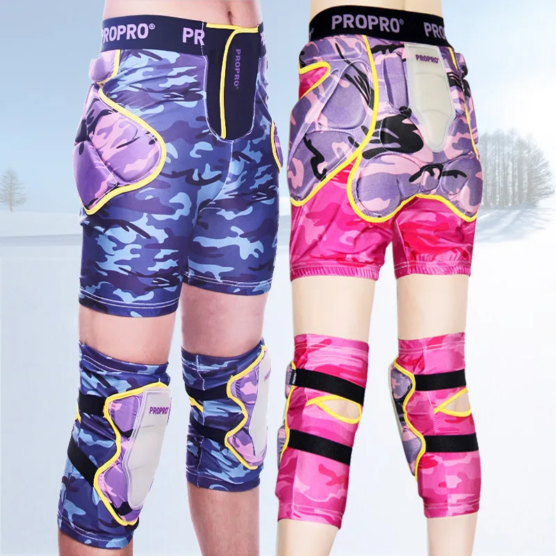 

Skiing Protector Knee Brace Support Snowboarding Shorts Hip Protective Bottom Sports Guard Support Gear
