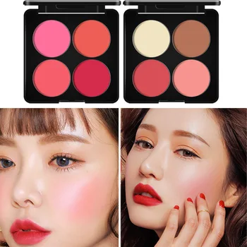 

Bang Na small bulb light and shadow four Color Blush disk multi function make-up plate repair powder combination 606