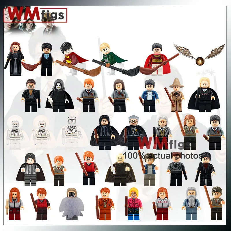 

Single Hogwarts Legoingly Hermione Dumbledore Ginny Ron Bricks Building Blocks Figure Gifts Birthday Toys for Children