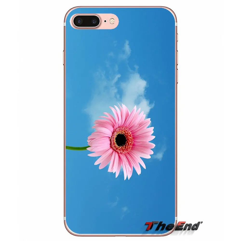 Для Xiaomi Redmi 4 3 3S Pro Mi3 Mi4 Mi4i Mi4C Mi5 Mi5S Mi Max Note 2 Gerbera розовый цветочный силиконовый чехол