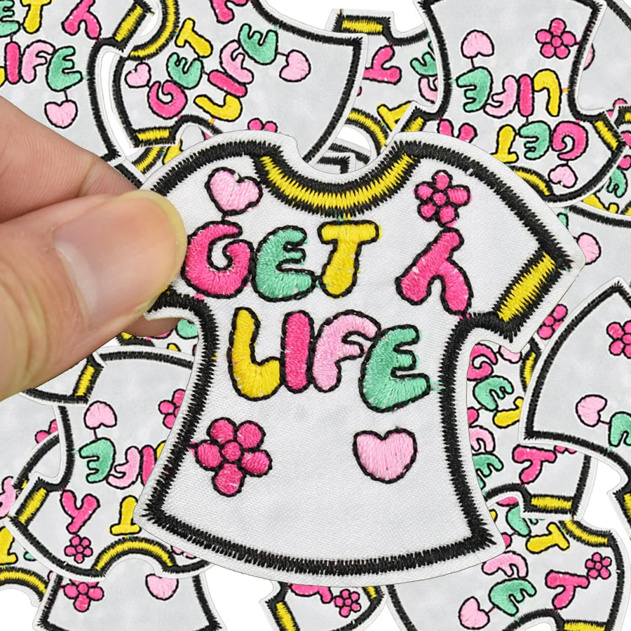 Buy Diy T shirt patches for clothing iron embroidered