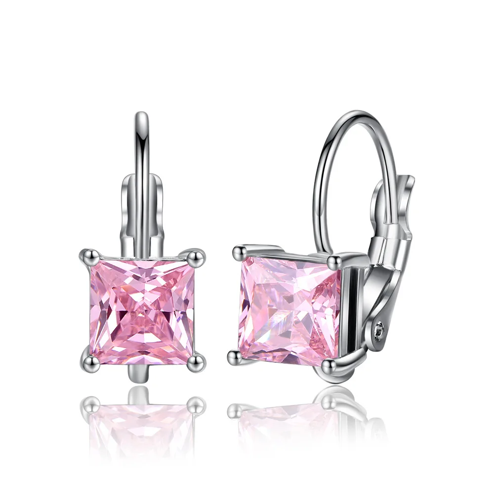 

Fashion Geometric Cooper Drop Earring Brincos Round Cubic Zircon Statement Jewelry For Women