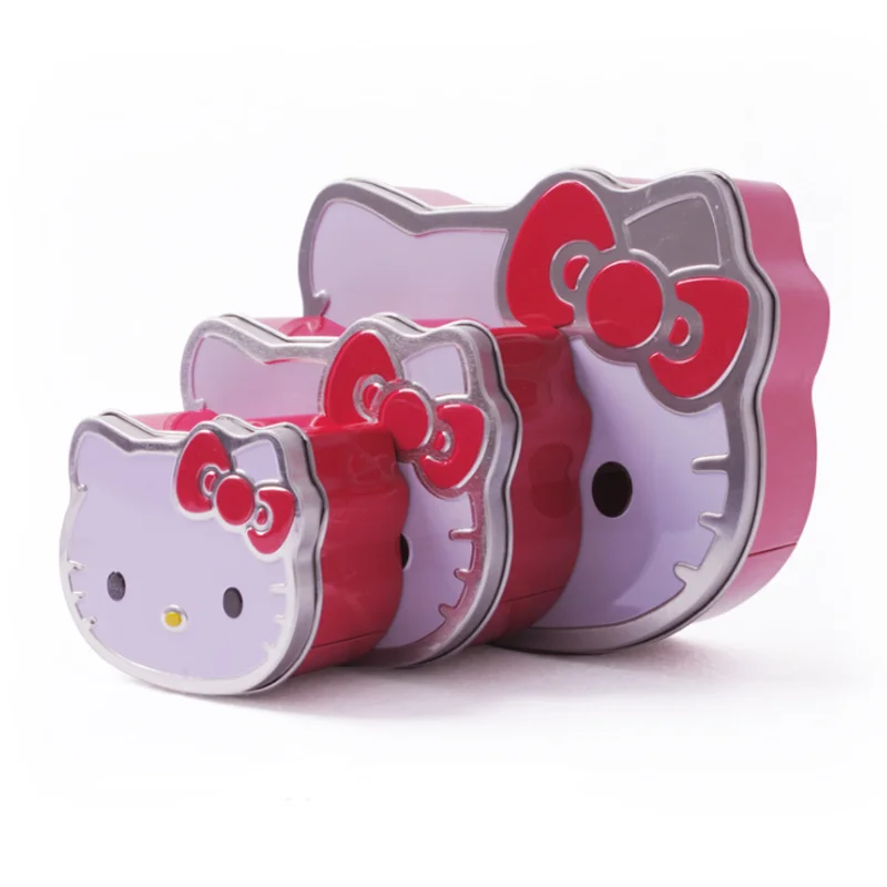 

1 pcs Cute Creative Hello Kitty Cute Cat Shaped Tin Box Candy Holder Storage Boxes Bins Home Storage Organization Supplies
