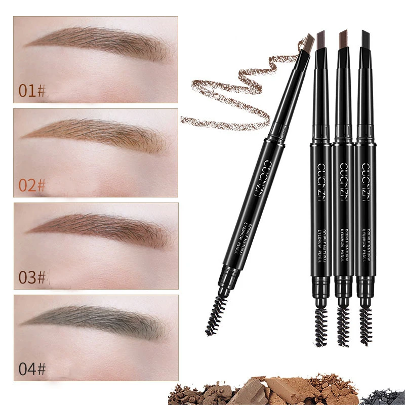 

1Pc 2018 New Eyebrow Pencil with Brows Brush Waterproof Microblading Eyebrow Tattoo Pencil Profesional Eyebrow Makeup Sourcil