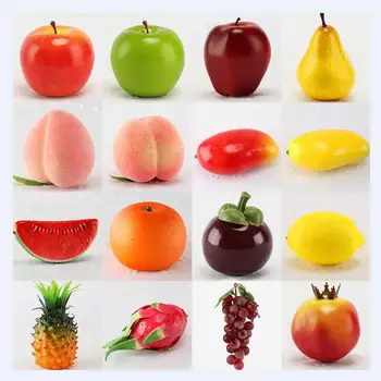 

High-grade 1:1 PU simulation Fruit Pitaya pineapple Kitchen Toys Early Development and Education Toy