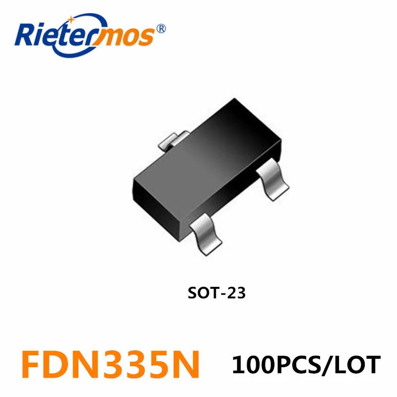 100 шт./лот FDN335N FDN335 SOT23 СОТ 23|Запасные части| |