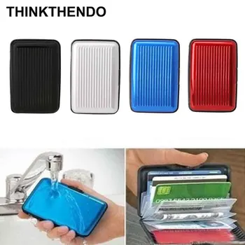 

New RFID Blocking Aluminum Credit Card Holder Wallet Hard Case Anti Scan Theft