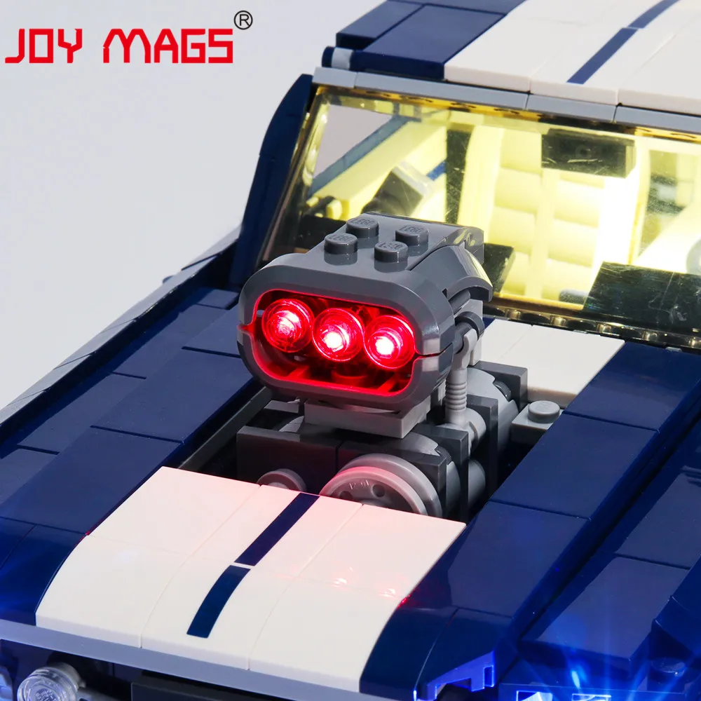 JOY MAGS Only Led Light Kit For Creator 10265 Ford Mustang Lighting Set Compatible With 21047(NOT Include Model