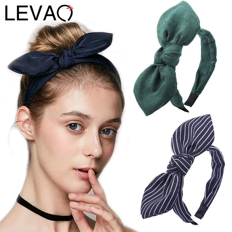 Women's Tissu Large Noeud Bandeau Alice Band Hair Bow Hair Band Accessories 