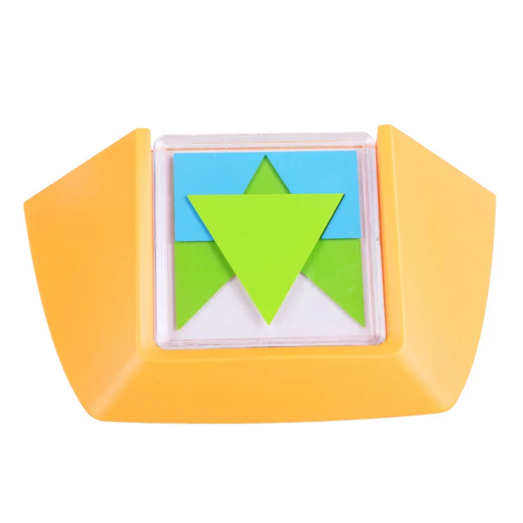 Comprar 100 juegos de rompecabezas de código de colores de desafío Tangram jigzle Board puzle juguete infantil los niños desarrollen habilidades de lógica de motivación espacial juguete