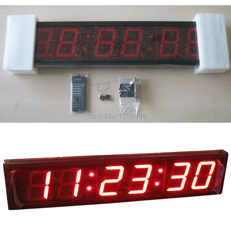 

room escape game 4 inch Large Digital LED Countdown Clock Race Clock For Marathon Running Sport Timing With Wireless Remote
