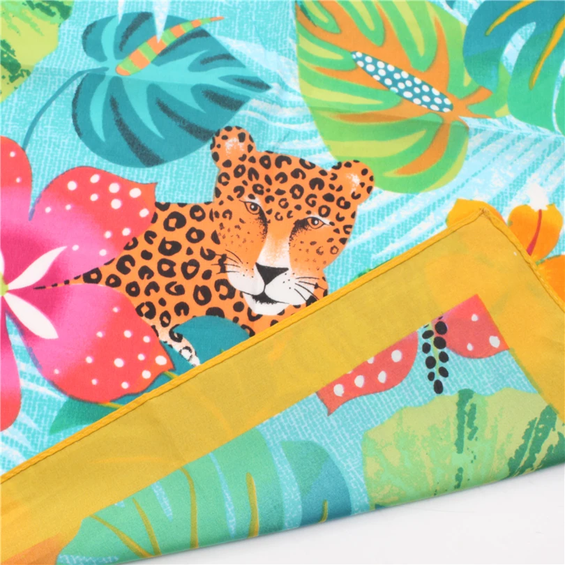 Square Scarf For Women 2019 Spring Neckerchief Bandana Soft Polyester Cute Girl's Hair Neck Scarf Handkerchief Headband Female