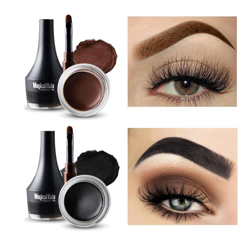 2 Colors Eyebrow Gel High Tint Waterproof Eyeliner Cream Makeup Eye