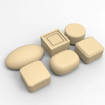 

Silicone Soap Mould Oval Square Shapes Round Craft Mold 6 Kinds Available Reuseable DIY Handmade Soap Molds Aroma Stone Molds