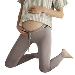 Модальные мягкие брюки для беременных женская одежда с эластичной резинкой на талии Штаны для беременных стрейч леггинсы беременных