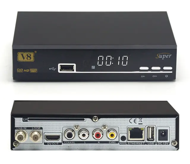 Freesat V8 Super BOX HD Satellite Receiver DVB S2 Tuner freesat v8 Super Combo Support USB set