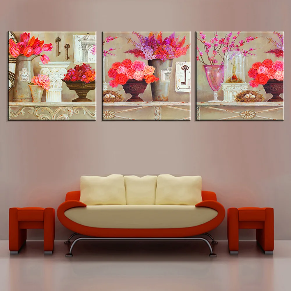 Unframed Canvas Printed Flower Picture Wall Painting Poster Wall Art