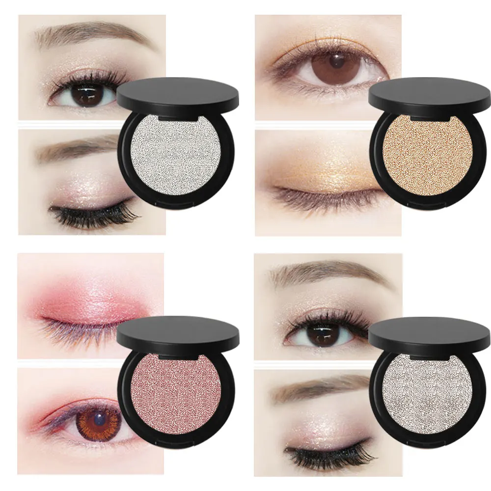 

4 Colors Mineral Eye Shadow Gittler Powder Pigment Cosmetics Makeup Eyeshadow