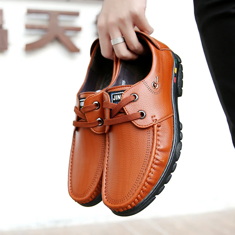 

Men Shoes Luxury Brand Spring Autumn Luxury Men Shoes Rubber Bottom Casual Sneaker Men PU Leather Fashion Mens Casual Shoes