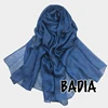 95*180cm One Piece Solid Plain Shinny Scarf Oversize Islam Shawl Head Wraps Soft Long Muslim Silk Linen Shimmer Hijabs 5