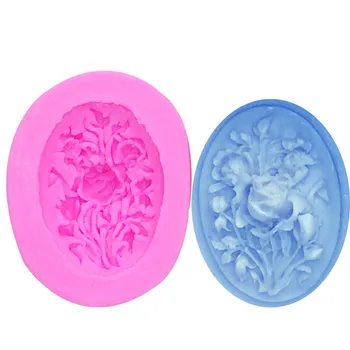 

M0802 Flower silicone molds for cake decorating mini resin fondant mold chocalate rose clay decoration tools