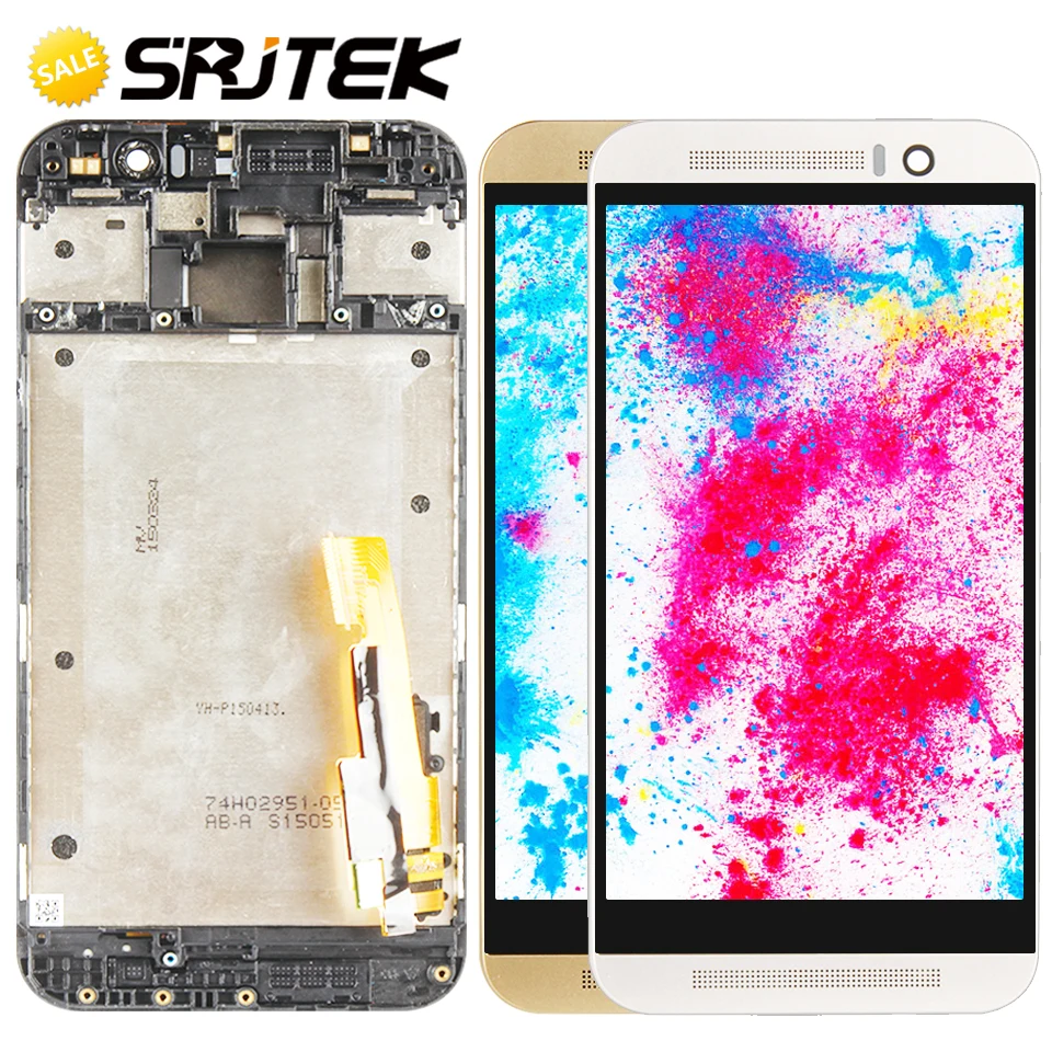 Srjtek экран для htc One M9 ЖК дисплей сенсорный дигитайзер Датчик Стекло с рамкой в