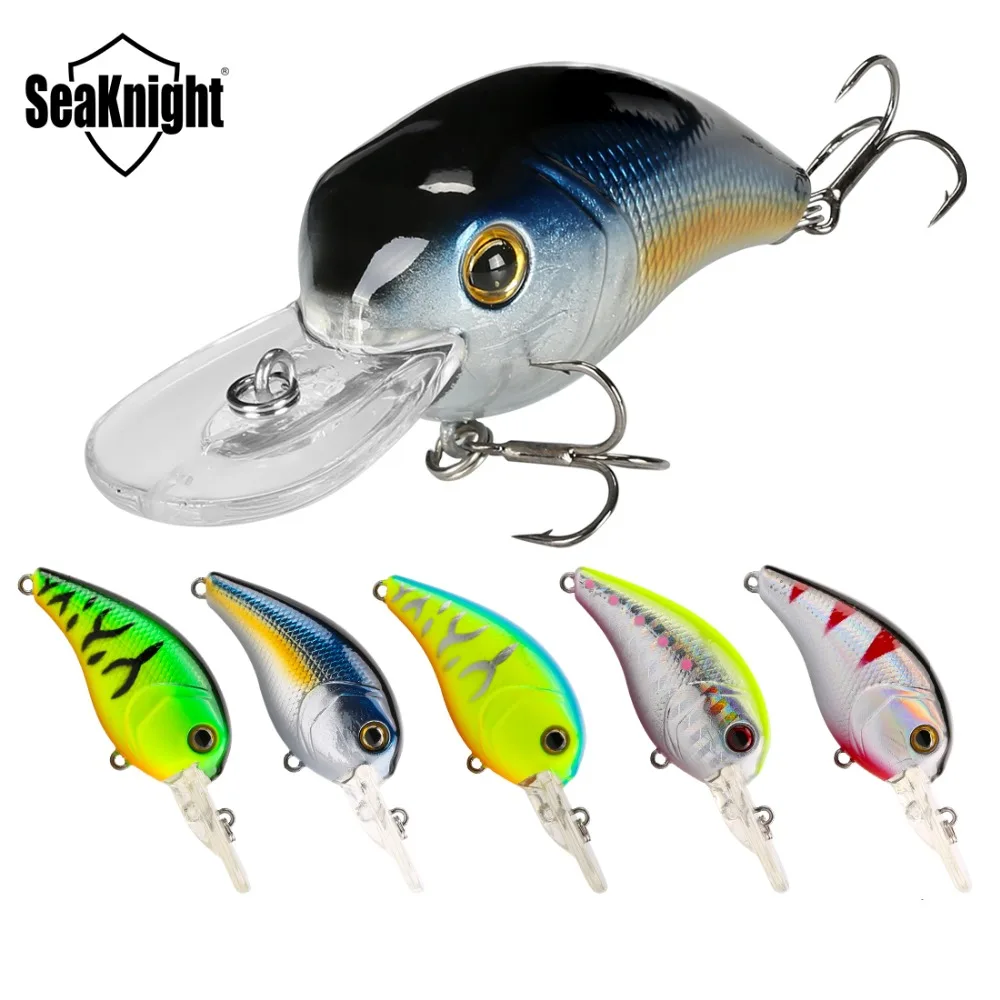 

SeaKnight SK021 Crank Bait Fishing Lure Set 5pcs/Lot 52mm 10g 0-1.2M Wobblers Crankbait Floating Lure Anti-corrosion Hooks Armed