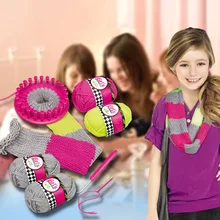 New Role Play Woolen Yarn Knitting Toy Fashionable Scarf Knitwear Knitting Tool With Colored Window Box Drop Shipping