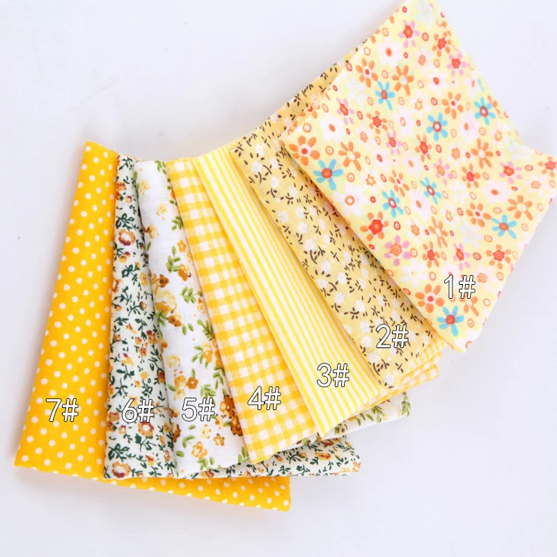 

Cotton fabric DIY Handmade Sewing Quilting patchwork Home Needlework doll Handmade Material Printed cloth Pillow dress