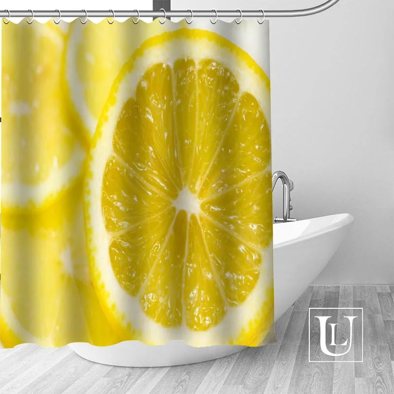 Lemon Fruit Shower Curtains Custom Design Creative Shower Curtain