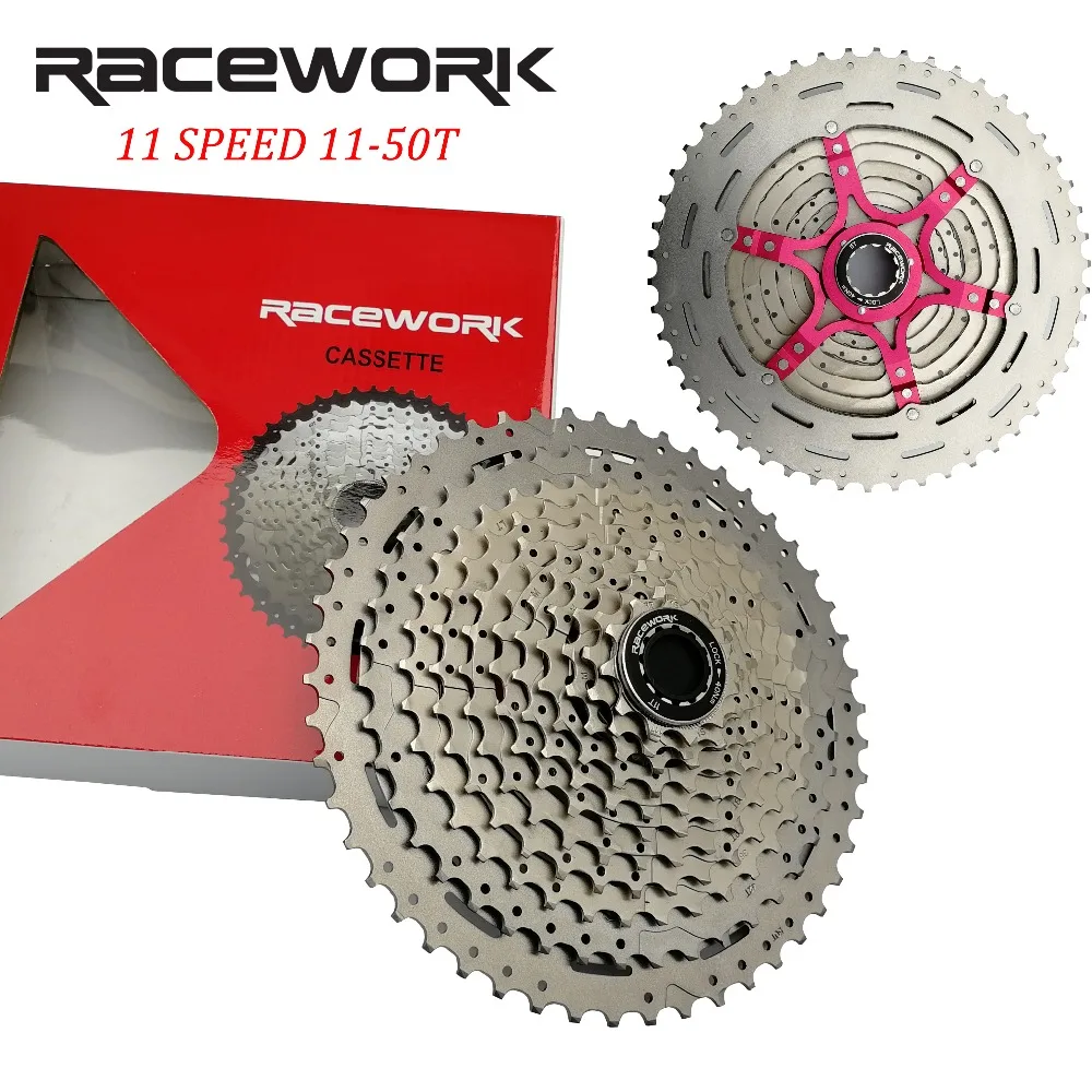 RACEWORK CS-M9011 MTB 11 скоростная кассета 11-50T алюминиевый кронштейн Сверхлегкий 532g для Shimano Система SRAM