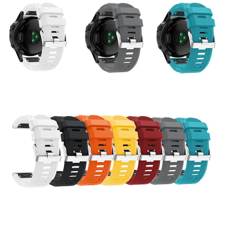 Ремешок Fenix 3 для часов Garmin fenix 5 20 мм 26 мм 22 мм силиконовый ремешок Garmin Fenix5X/Fenix3/3HR Garmin Fenix5/935 5S